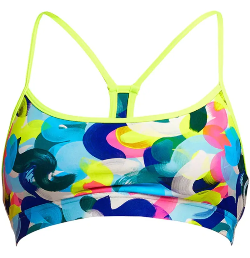Funkita Ladies Swim Crop Top Brush It Off